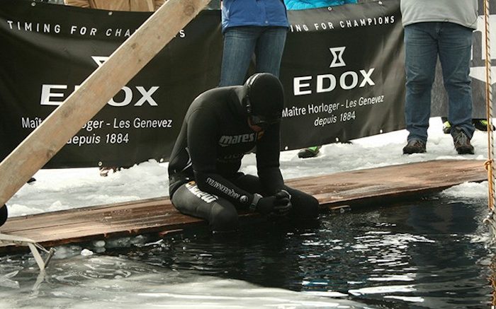 Edox and Christian Redl: New Freedive Under Ice Record