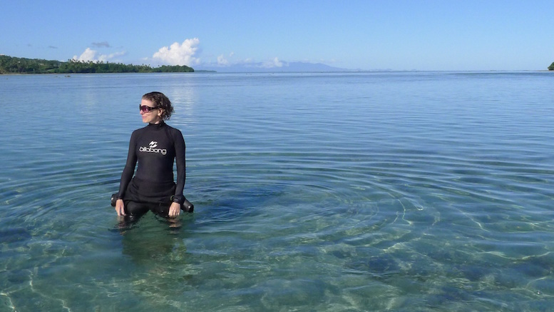 Helen Scales in Fiji