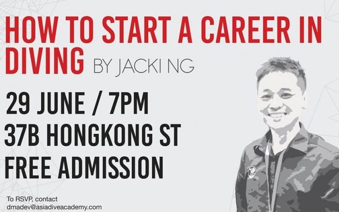 Announcement: How to Start a Career in Diving – 29 June / 7PM