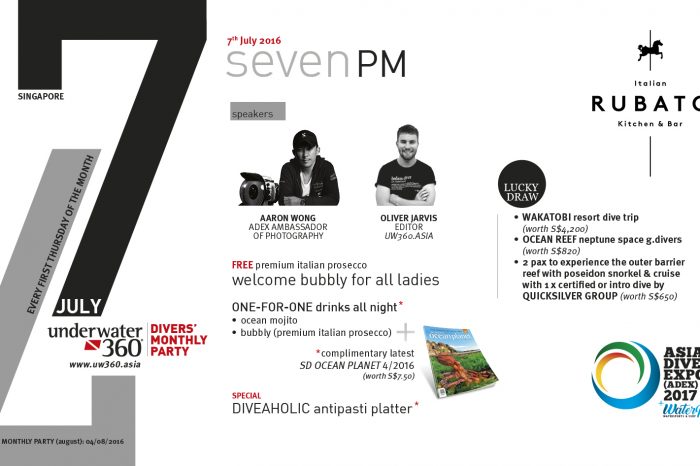 7Seven7: Divers' Monthly Party Launch (July 7, 2016, 7pm)