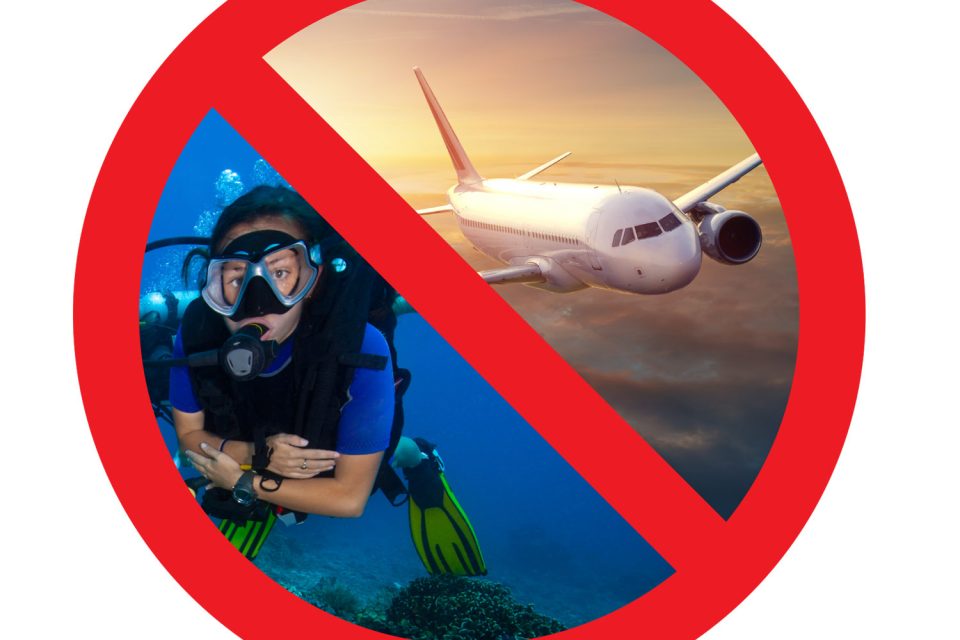 no fly when dive