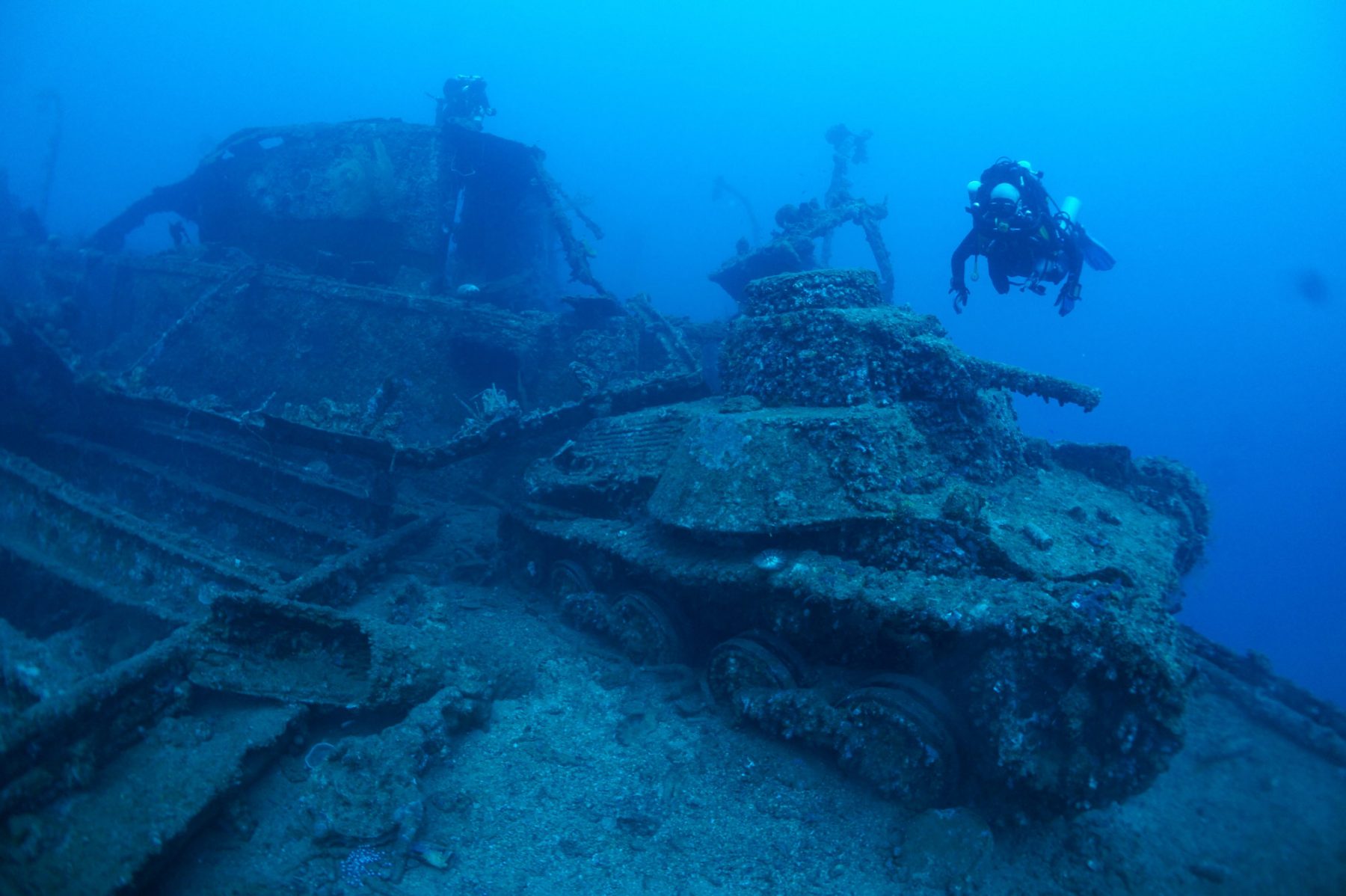 japanese tanks sunk